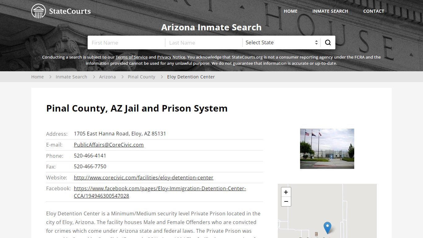 Eloy Detention Center Inmate Records Search, Arizona ...